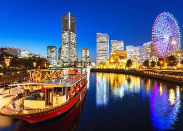 塔(landmark tower),横滨船舶大厦(marine tower),横滨中华街,横滨港