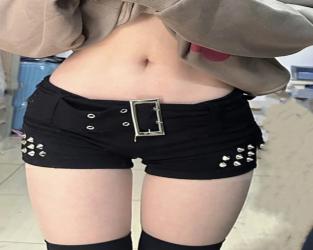 ショートパンツ 美尻 カット マイクロミニ 極浅 セクシー ショートパンツ クラッシュ デニム ジーンズ ホットパンツ